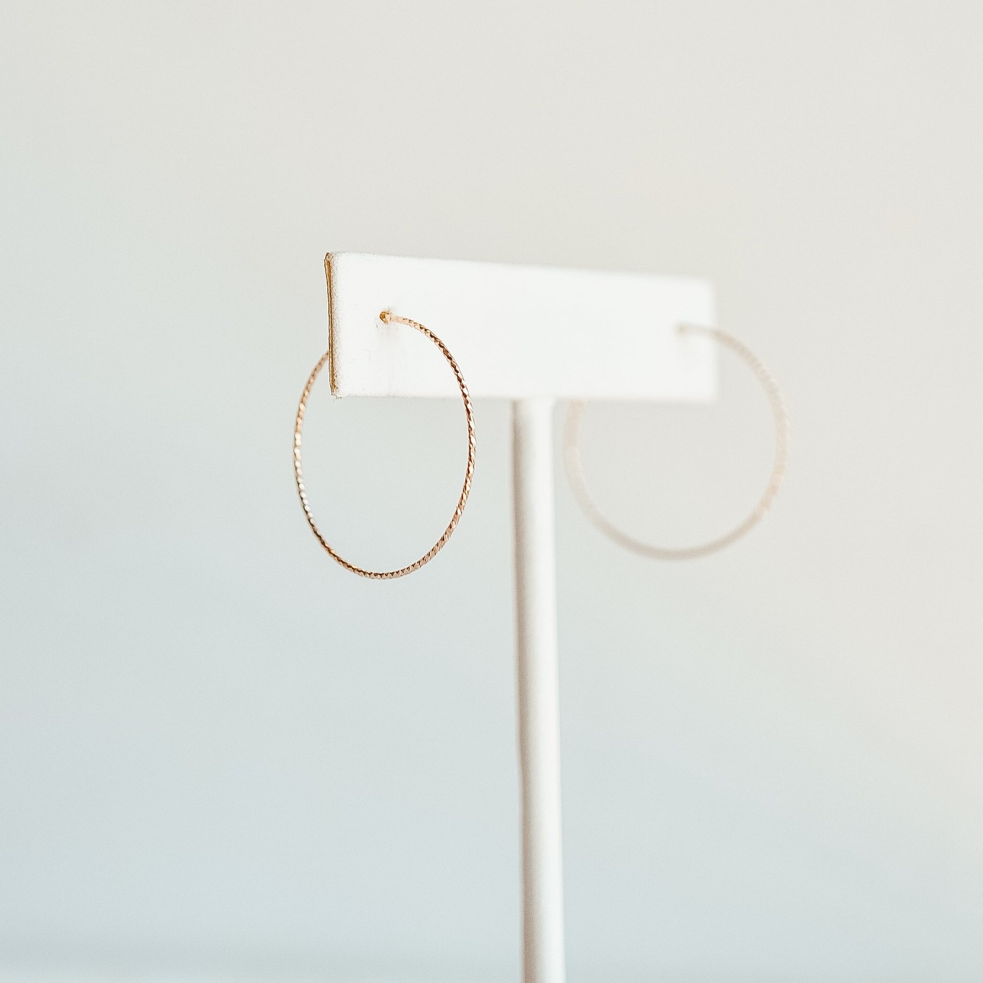 Sparkle Hoops 1" - Quad Espresso Jewelry