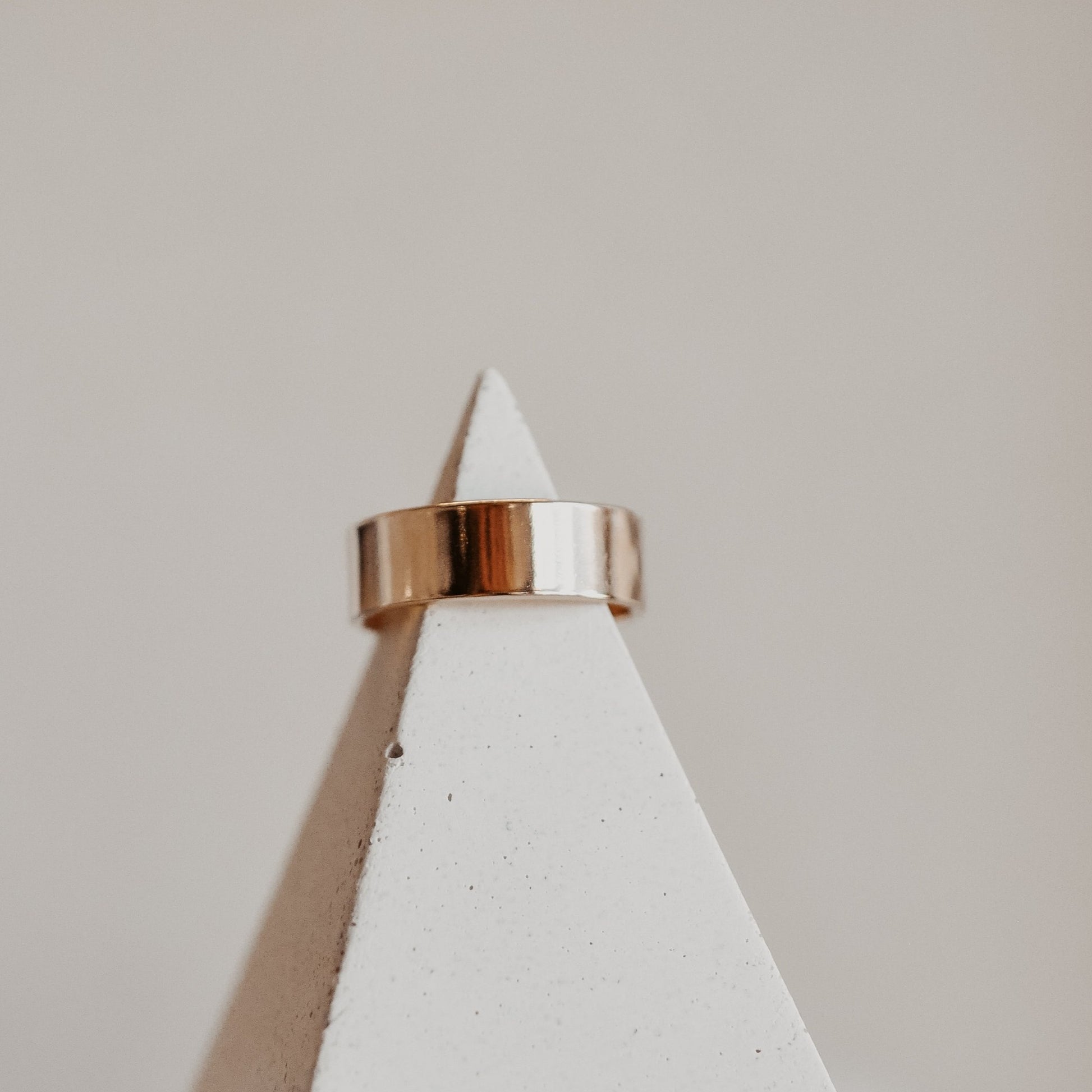 Thick Flat Band - Quad Espresso Jewelry