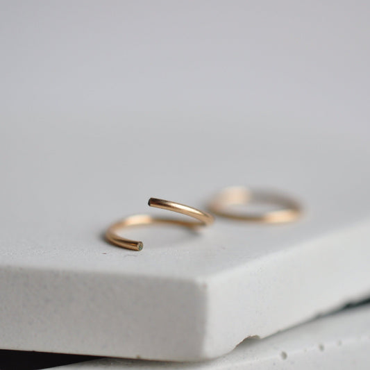 Seamless Hoops - Quad Espresso Jewelry