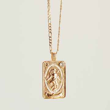 World Tarot Charm Necklace - Quad Espresso Jewelry