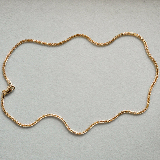 Shiny Twisted Chain - Quad Espresso Jewelry