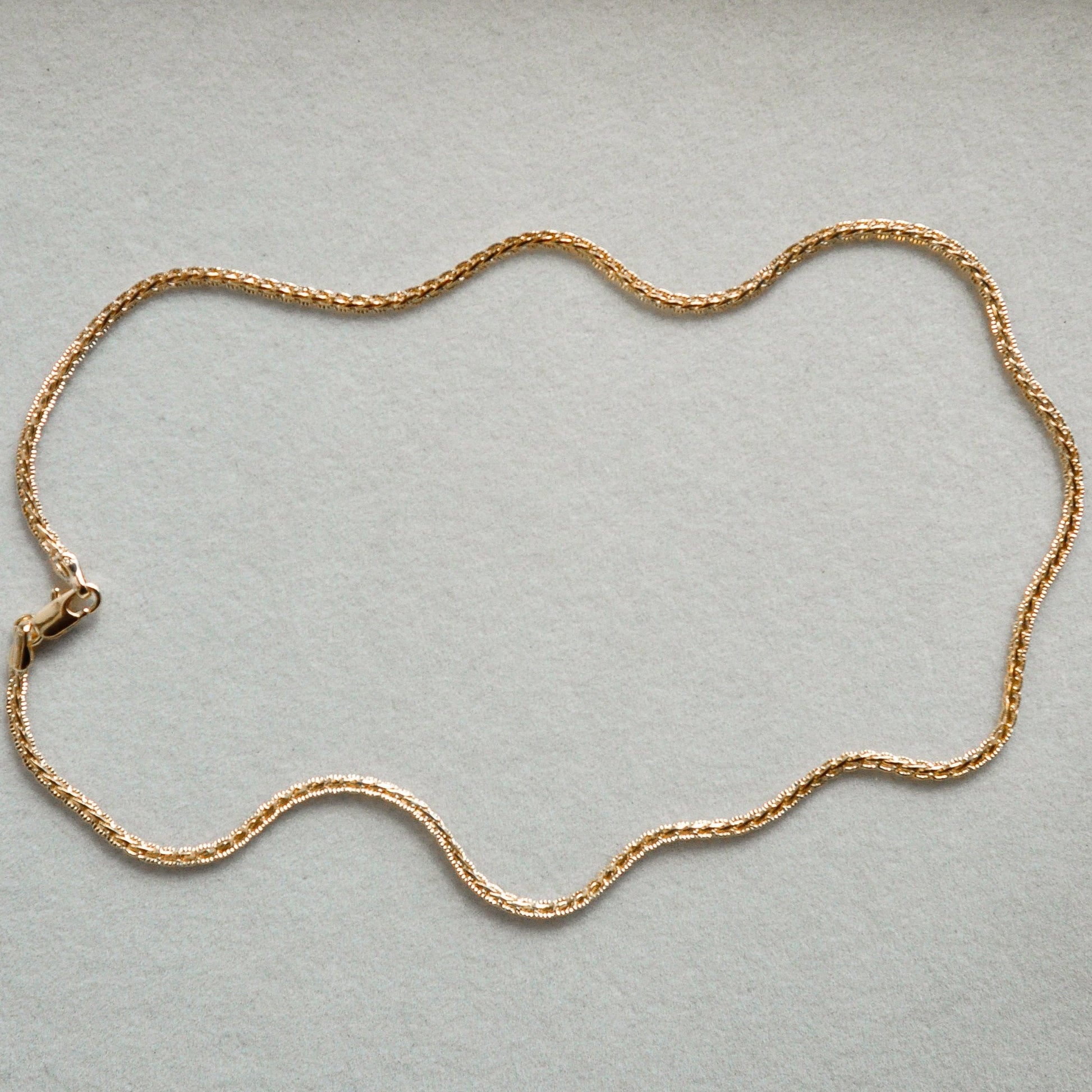Shiny Twisted Chain - Quad Espresso Jewelry