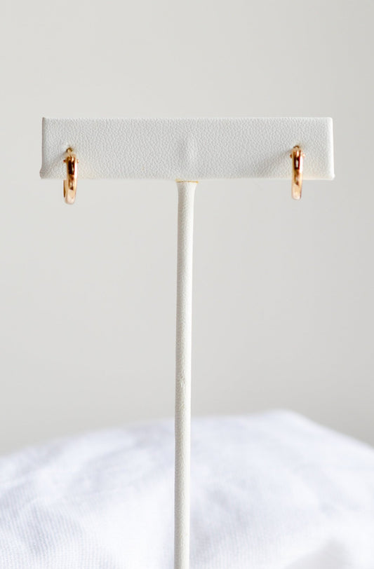 Tiny Huggie Hoops - Quad Espresso Jewelry