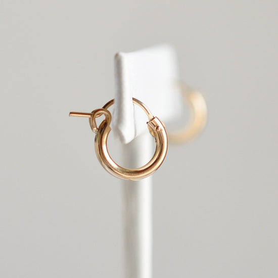 Tiny Huggie Hoops - Quad Espresso Jewelry