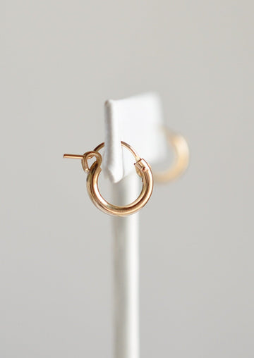 Tiny Huggie Hoops - Quad Espresso Jewelry