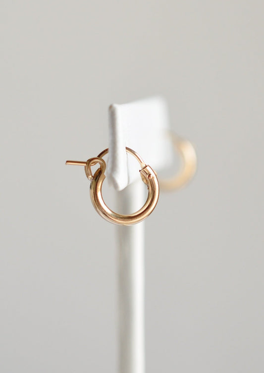 Tiny Huggie Hoops - Quad Espresso Jewelry