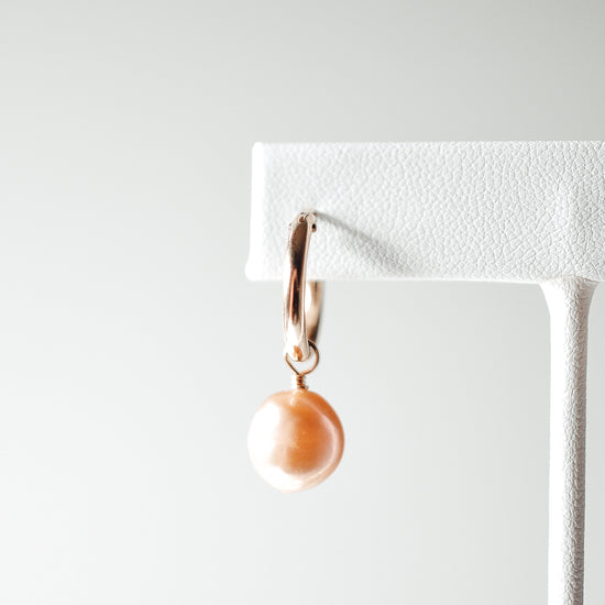 Every Day Pearl Hoops - Quad Espresso Jewelry