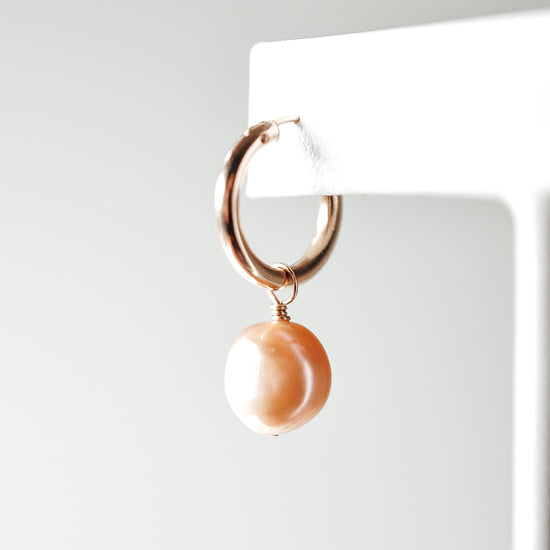Every Day Pearl Hoops - Quad Espresso Jewelry