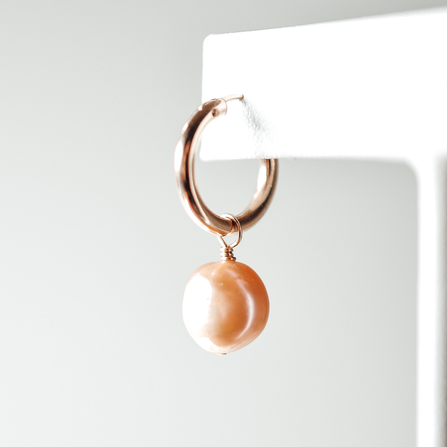Every Day Pearl Hoops - Quad Espresso Jewelry