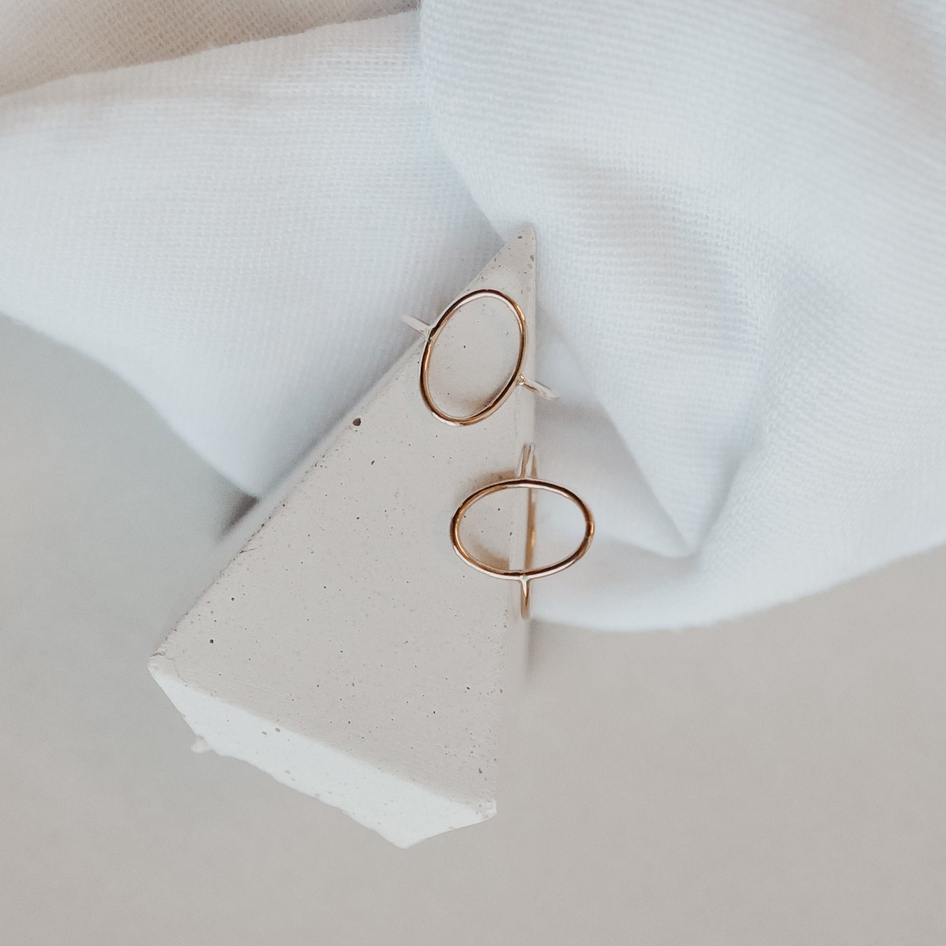 Oval & Birthstones Stack - Quad Espresso Jewelry