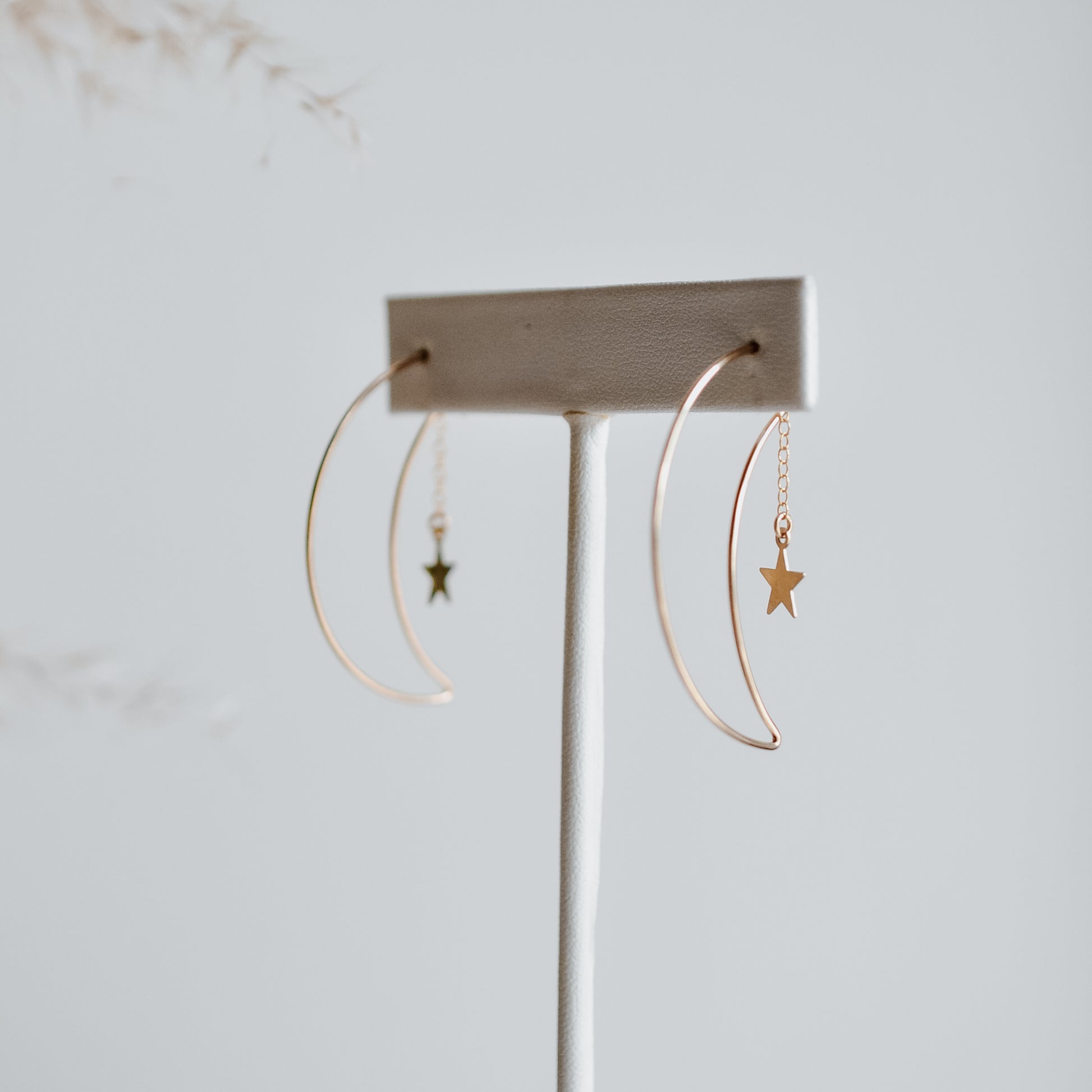 Moon & Star Earrings - Quad Espresso Jewelry