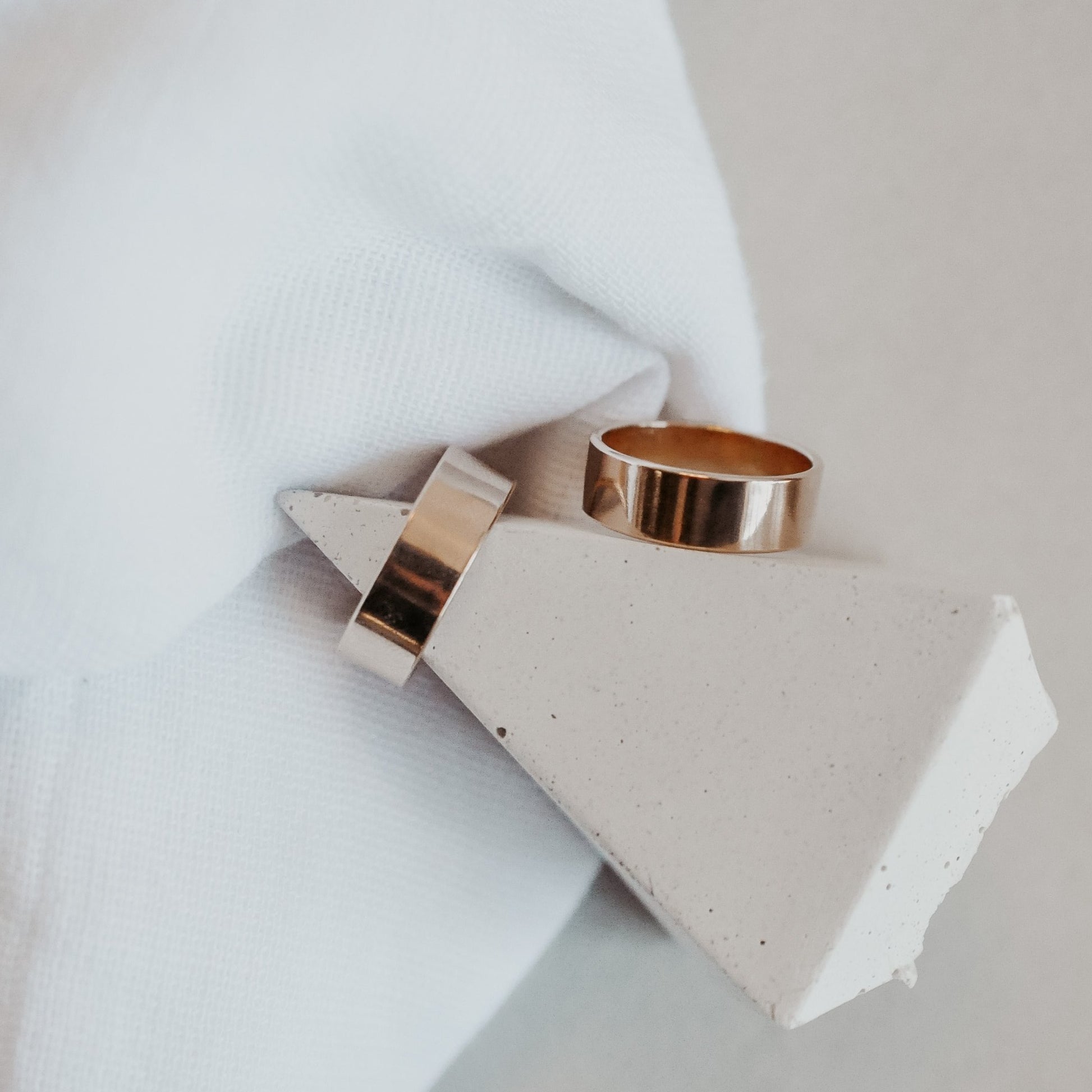 Thick Flat Band - Quad Espresso Jewelry