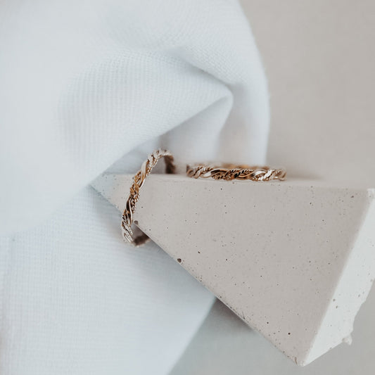 Shiny Twisted Ring - Quad Espresso Jewelry