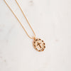Cross Medallion Charm Necklace - Quad Espresso Jewelry