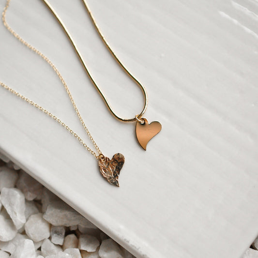 Heart Disc Neklace - Quad Espresso Jewelry