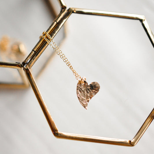 Heart Disc Neklace - Quad Espresso Jewelry