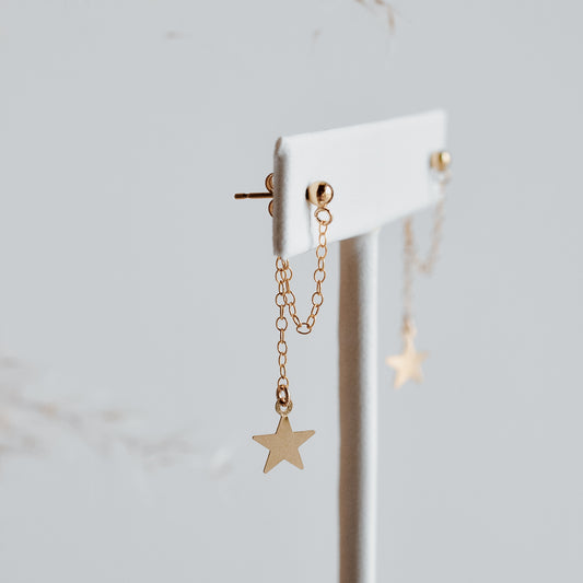 Star Loop Earrings - Quad Espresso Jewelry