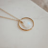 Moonstone Sphere Necklace - Quad Espresso Jewelry