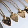 Heart Charm Necklace - Quad Espresso Jewelry