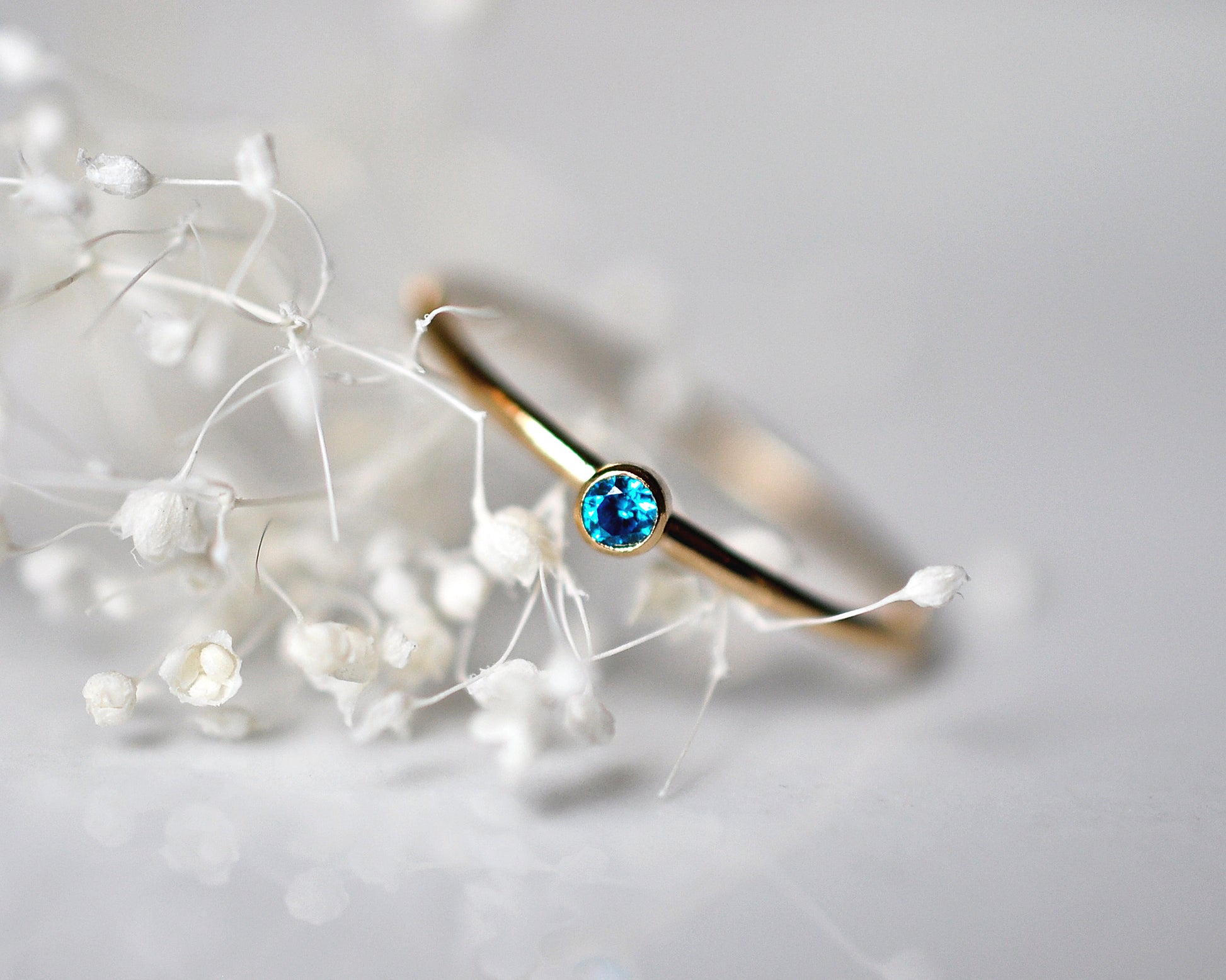 Four Birthstones Ring Stack - Quad Espresso Jewelry