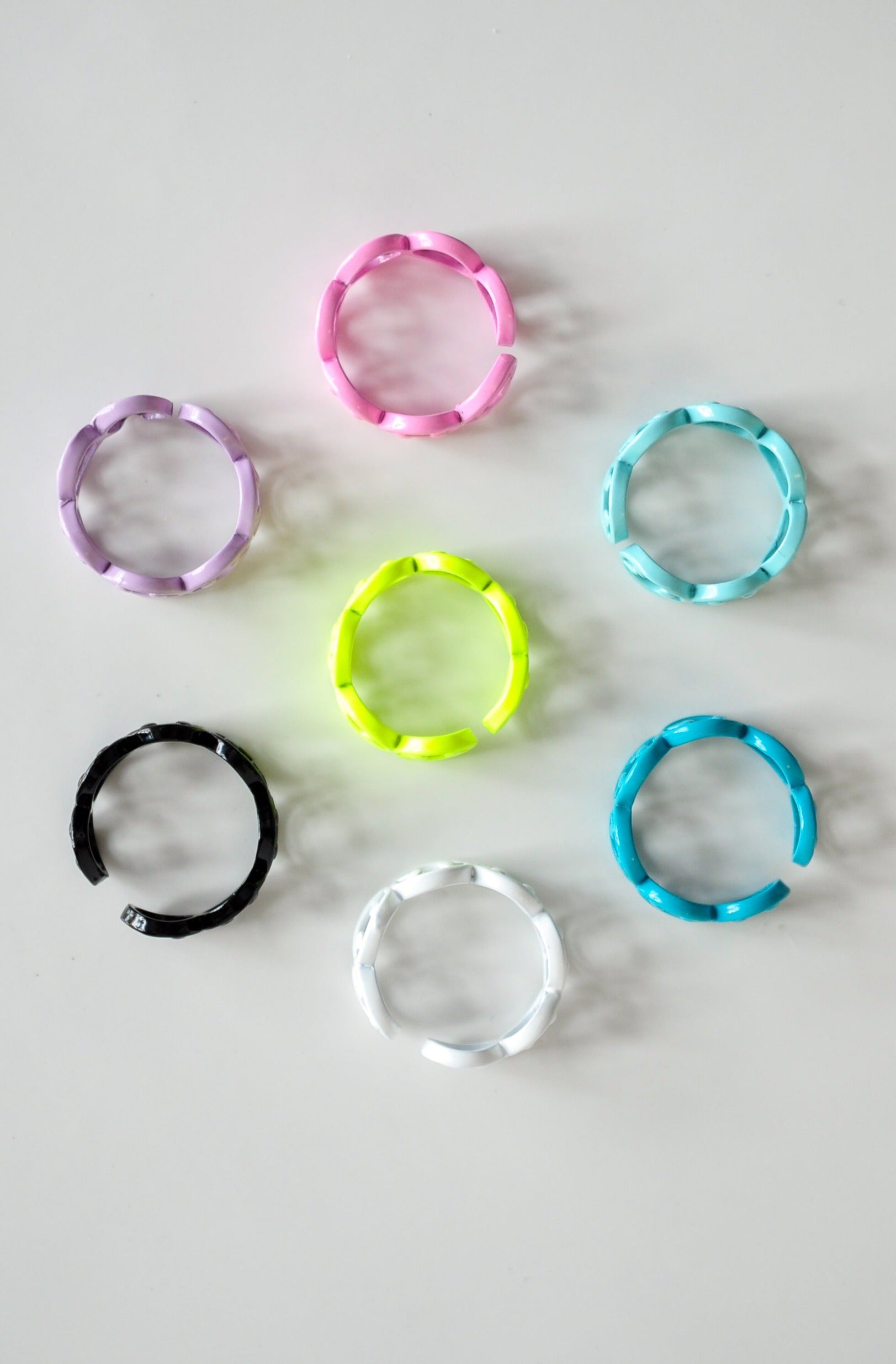 Smiley Face Enamel Ring - Quad Espresso Jewelry