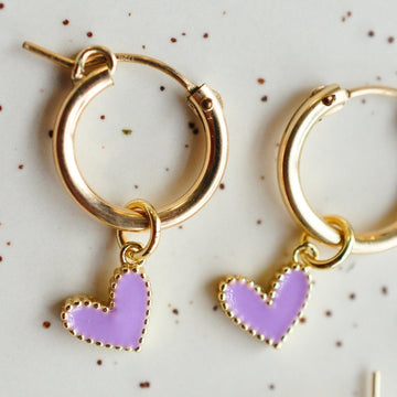 Cutie Colored Heart Charm ADD ON - Quad Espresso Jewelry