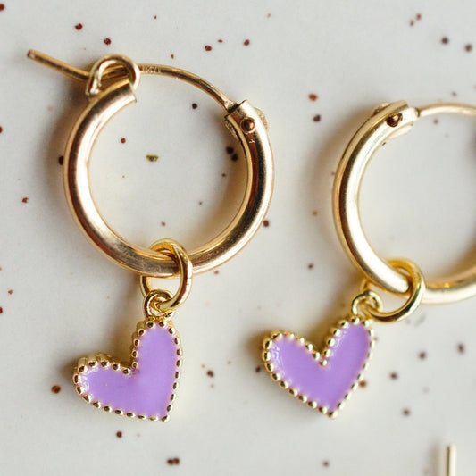 Cutie Colored Heart Charm ADD ON - Quad Espresso Jewelry