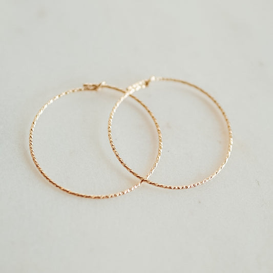 Sparkle Hoops 1" - Quad Espresso Jewelry