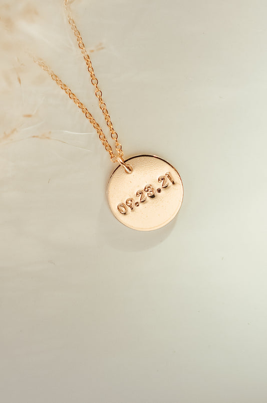Date Necklace - Quad Espresso Jewelry