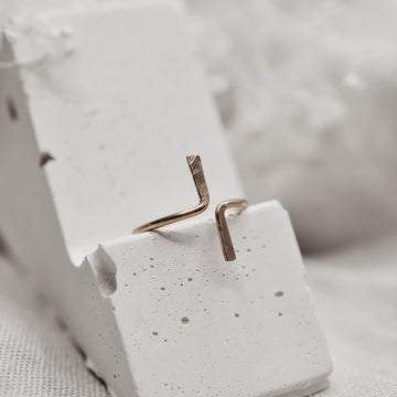 North South Ring - Quad Espresso Jewelry
