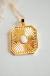 Statement Opal Necklace - Quad Espresso Jewelry