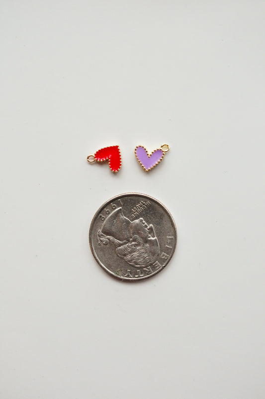 Cutie Colored Heart Charm ADD ON - Quad Espresso Jewelry