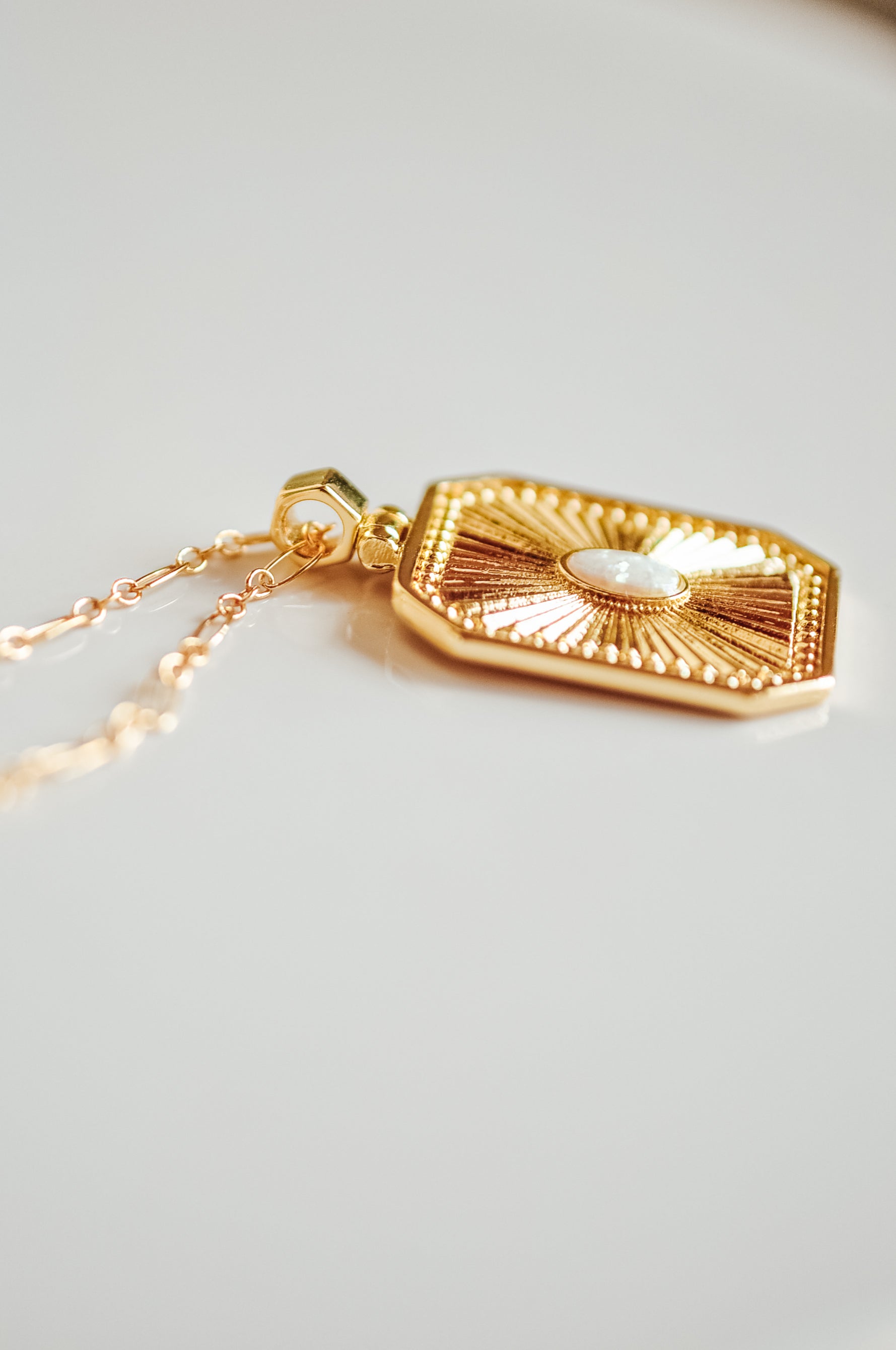 Statement Opal Necklace - Quad Espresso Jewelry