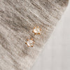 14k Solid Gold Gray Rough Cut Diamond Studs - Quad Espresso Jewelry
