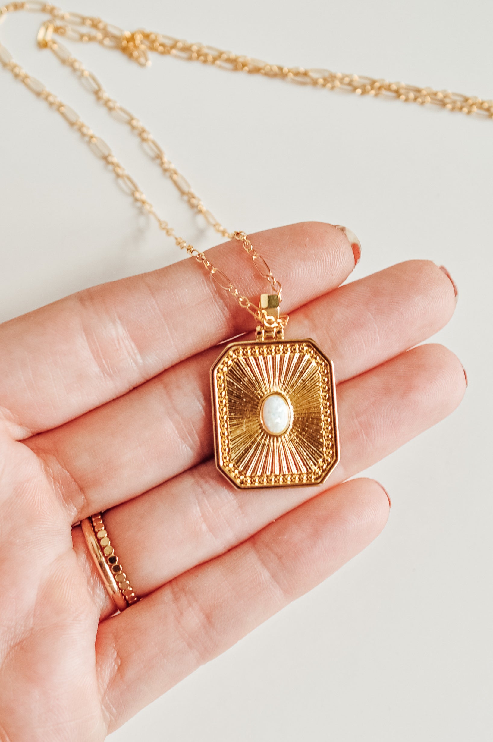 Statement Opal Necklace - Quad Espresso Jewelry