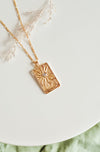 Sun Tarot Charm Necklace - Quad Espresso Jewelry