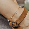 Lilah w/ Pearls Anklet - Quad Espresso Jewelry