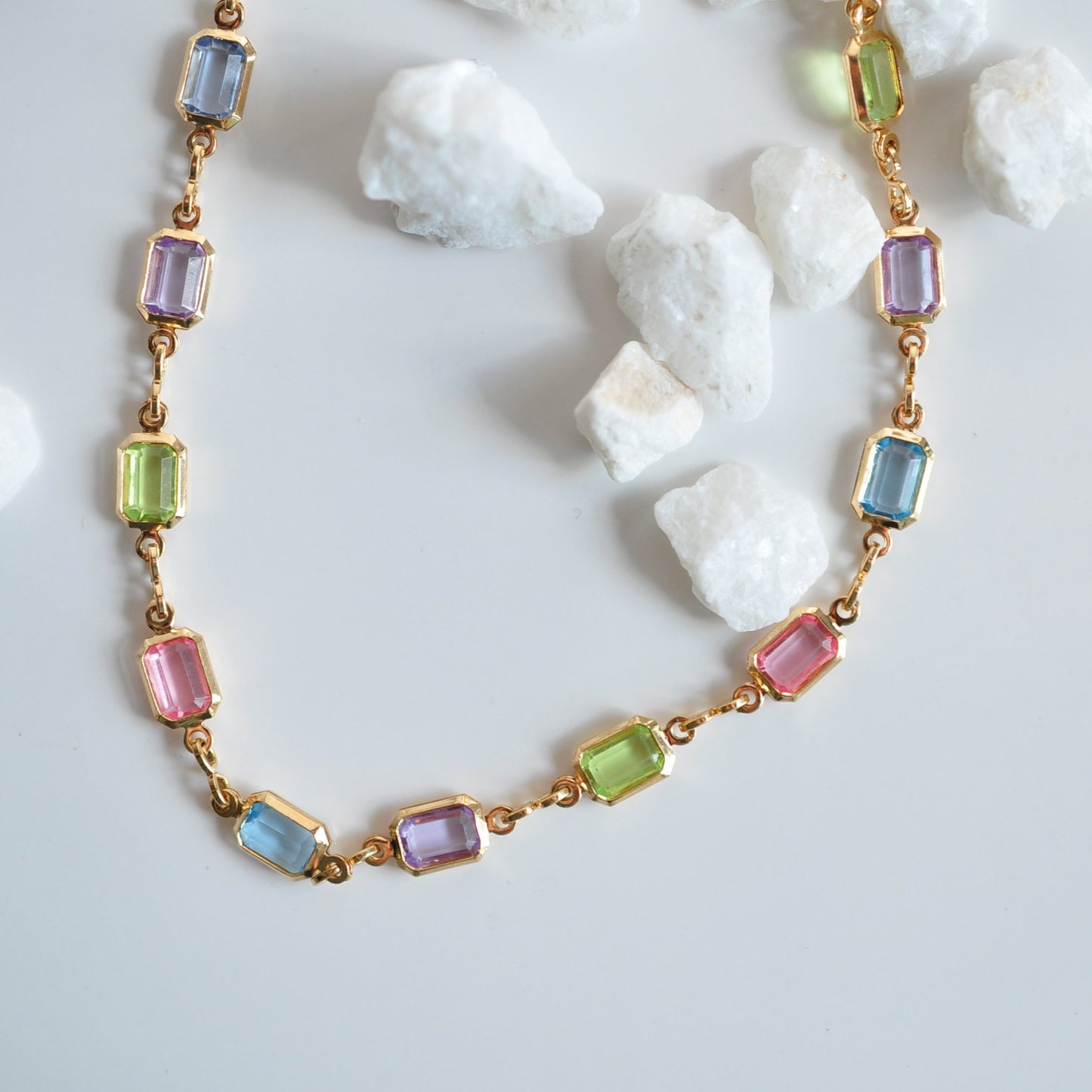 Pastel Stone Necklace