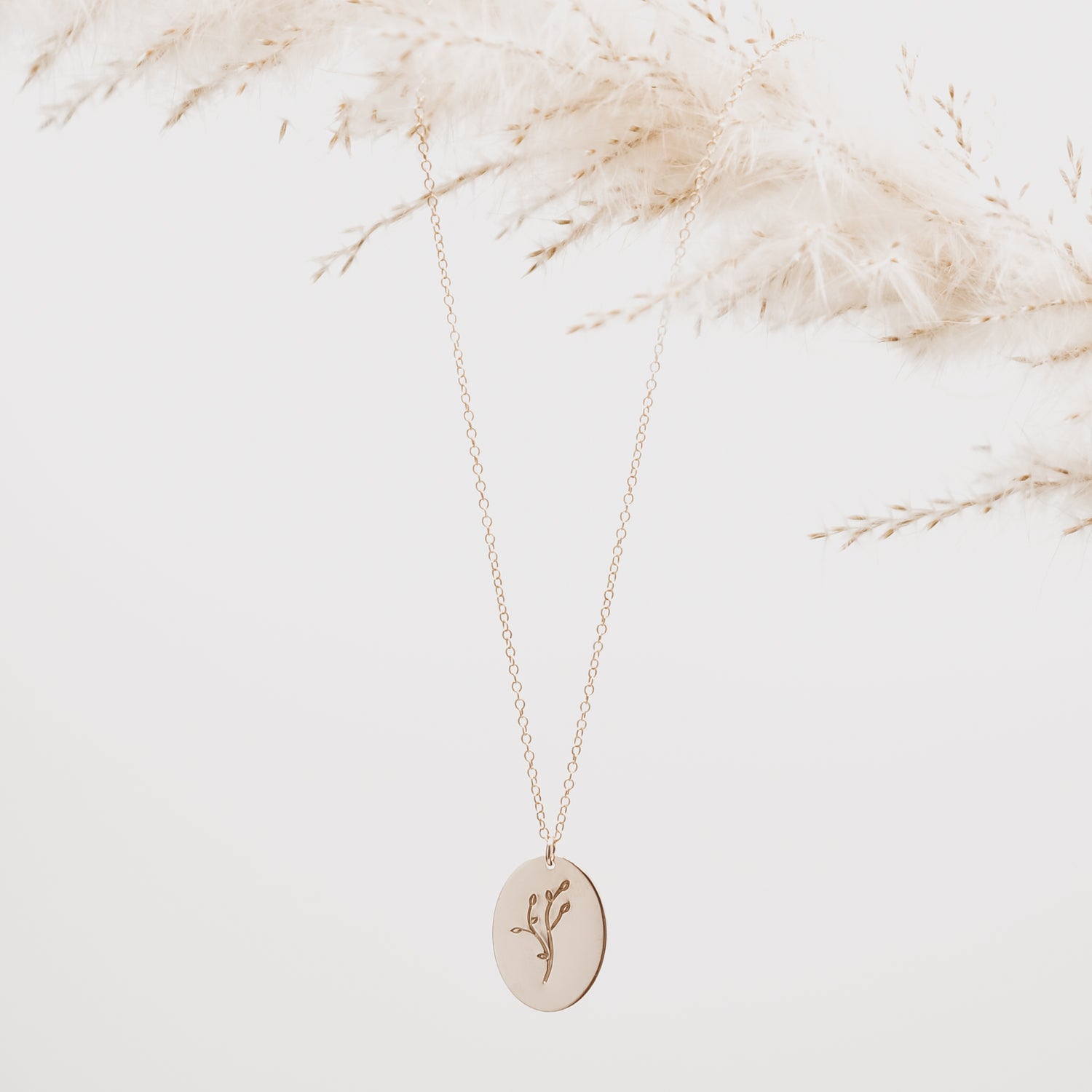 Oval Flower Disc Necklace - Quad Espresso Jewelry