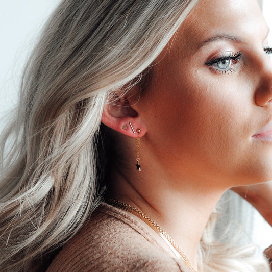 Star Loop Earrings - Quad Espresso Jewelry