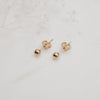 Gold Ball Studs - Quad Espresso Jewelry