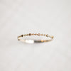 14k Solid Gold Diamond Stackable Ring - Quad Espresso Jewelry