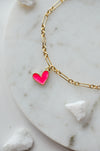 Cutie Heart Charm Bracelet - Quad Espresso Jewelry