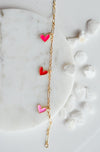 Cutie Heart Charm Bracelet - Quad Espresso Jewelry