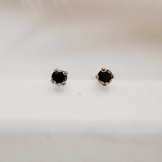Every Day Black Studs - Quad Espresso Jewelry