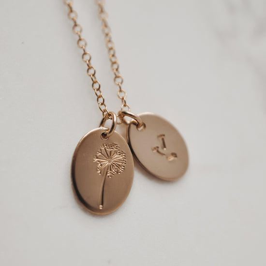 Dandellion Oval Necklace - Quad Espresso Jewelry