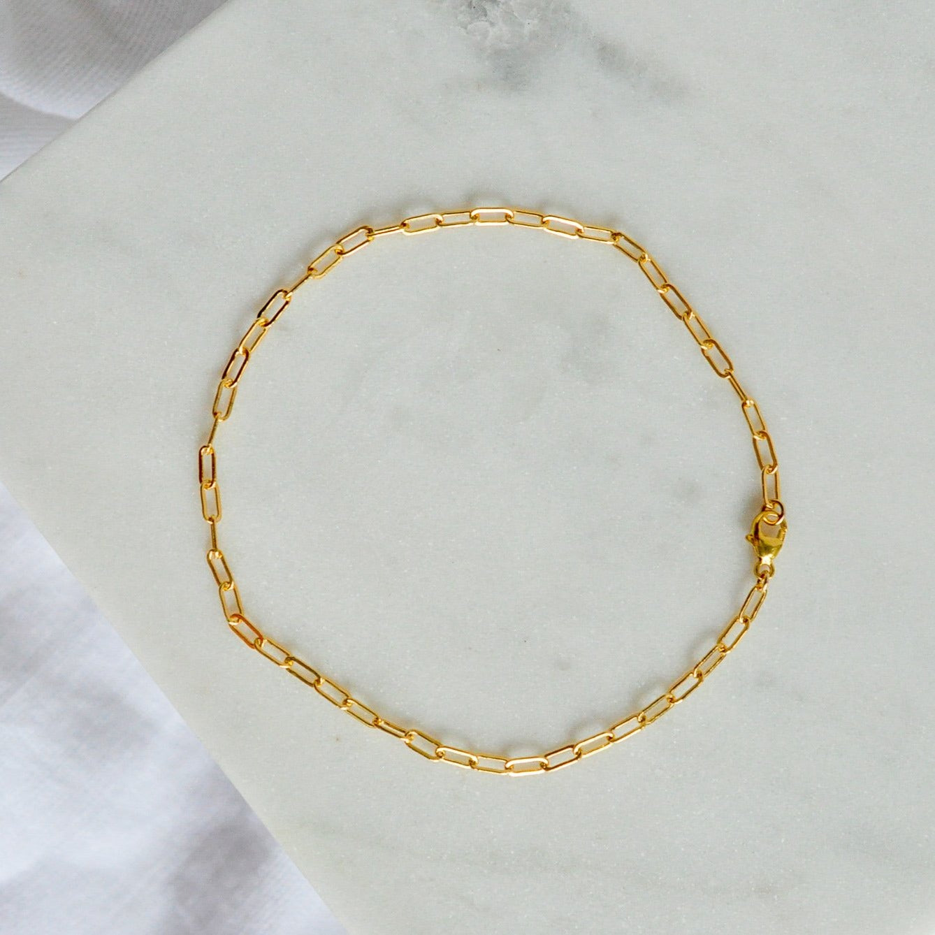 Medium Lilah Anklet - Quad Espresso Jewelry