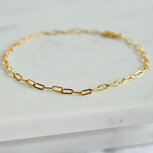 Medium Lilah Anklet - Quad Espresso Jewelry