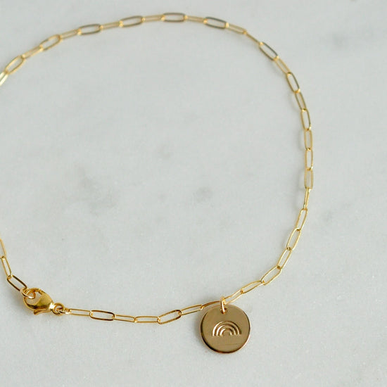 Anklet Disc Add On - Quad Espresso Jewelry