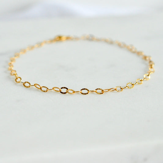 Penny Anklet - Quad Espresso Jewelry